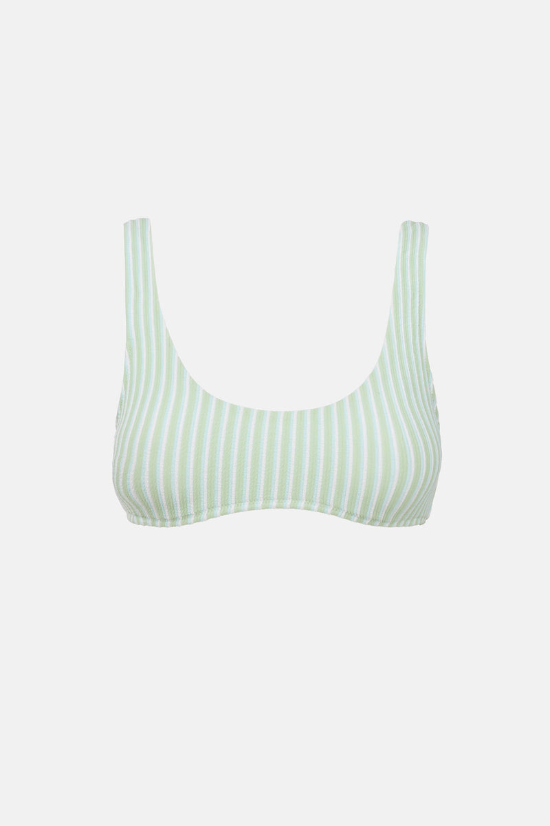 Sunbather Stripe Crop Top Seamist