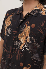 Aloha Tiger Ss Shirt Black