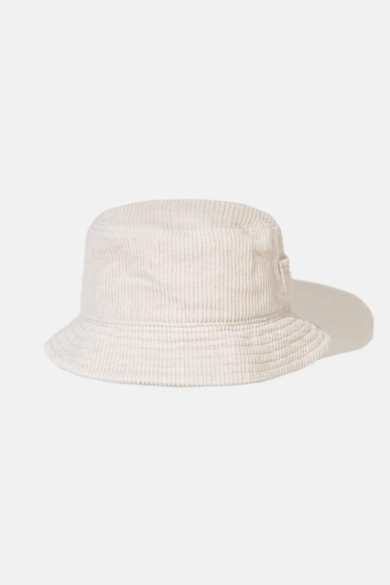 Cord Bucket Hat Vintage White