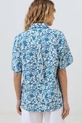 Drifter Floral Shirt Blue