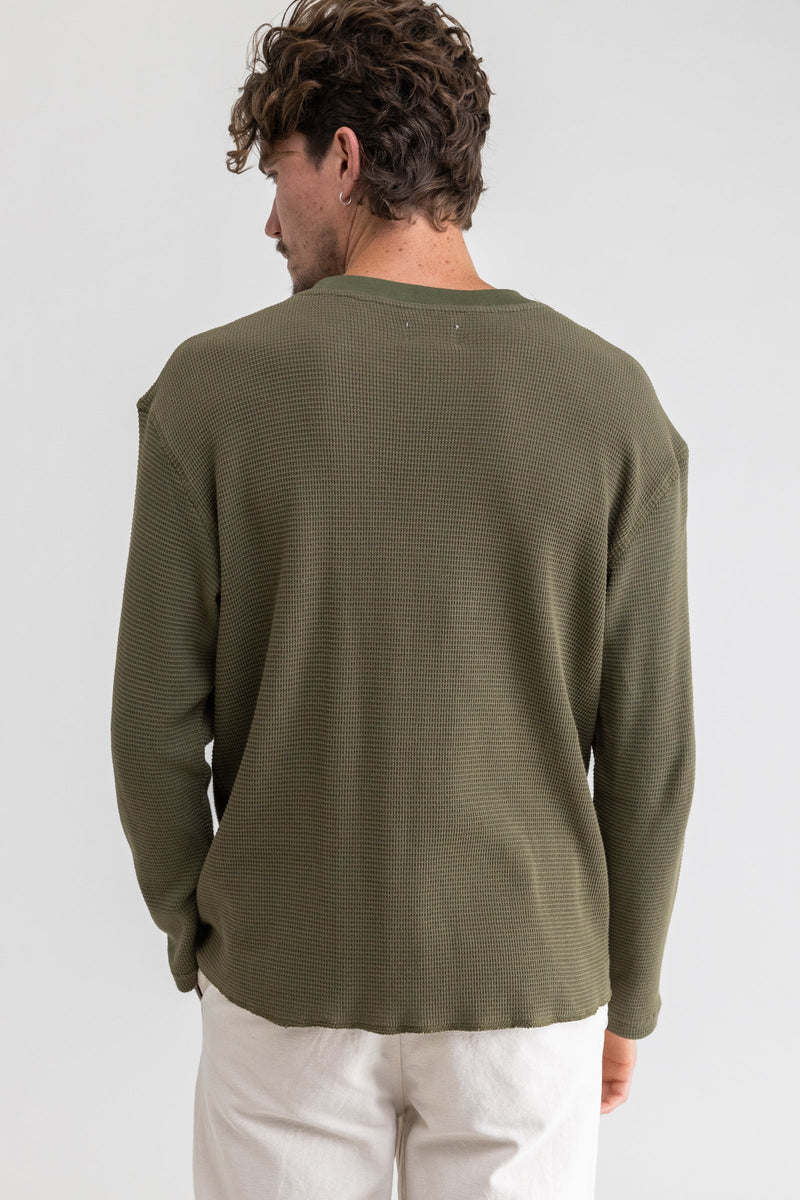 Classic Waffle Knit Olive