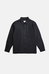 Classic Linen Ls Shirt Vintage Black