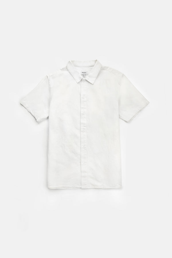 Classic Linen SS Shirt Vintage White