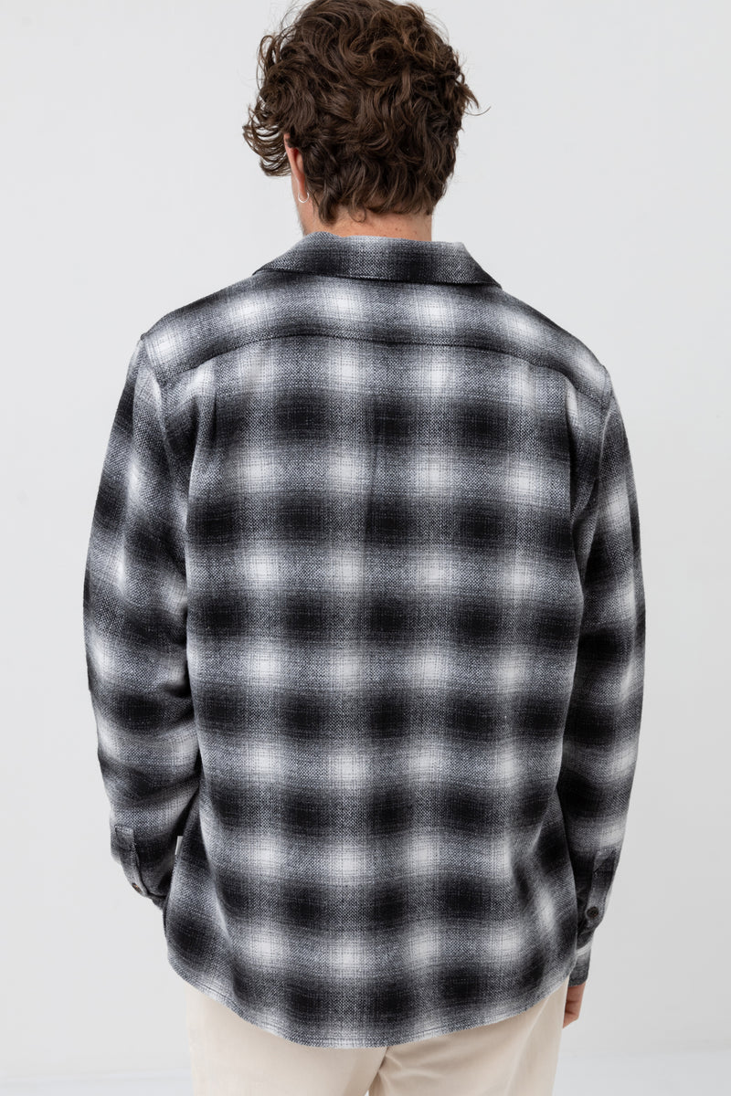 Check LS Shirt Black