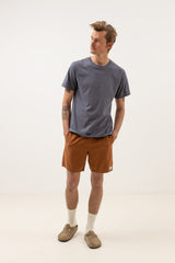 Strand Embroidered T-Shirt Storm Blue
