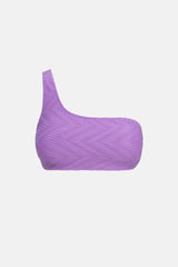 Castaway One Shoulder Top Purple