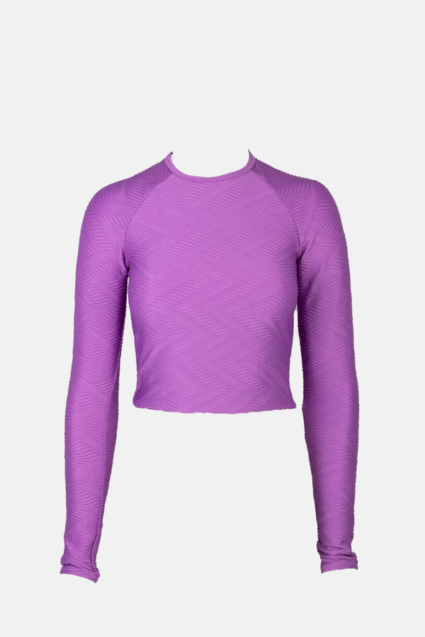Castaway Long Sleeve Surf Top Purple