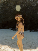 Cantabria Floral Holiday Pant Brown