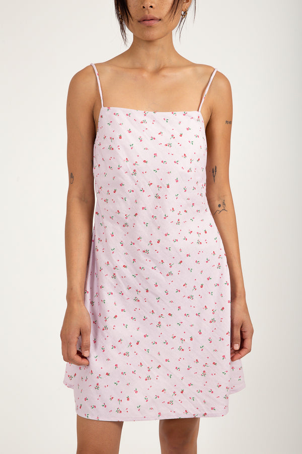 Mini Isle Bias Cut Dress Pink